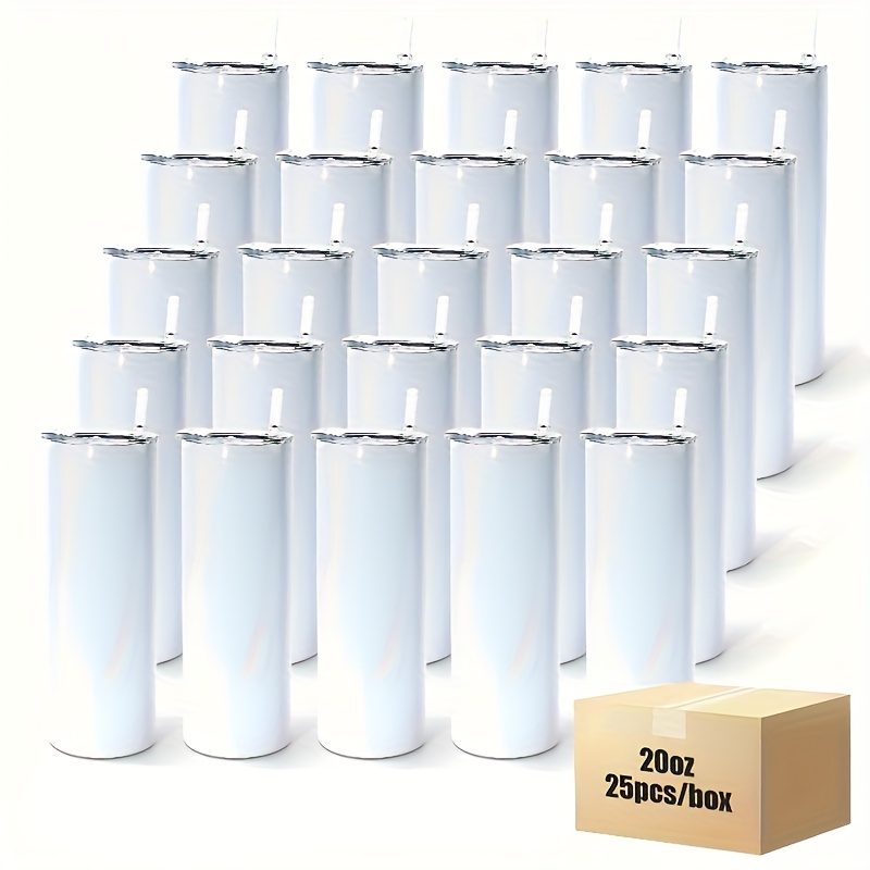25pcs 20oz Straight Stainless  - Tumbler 20Oz White recensie en prijs