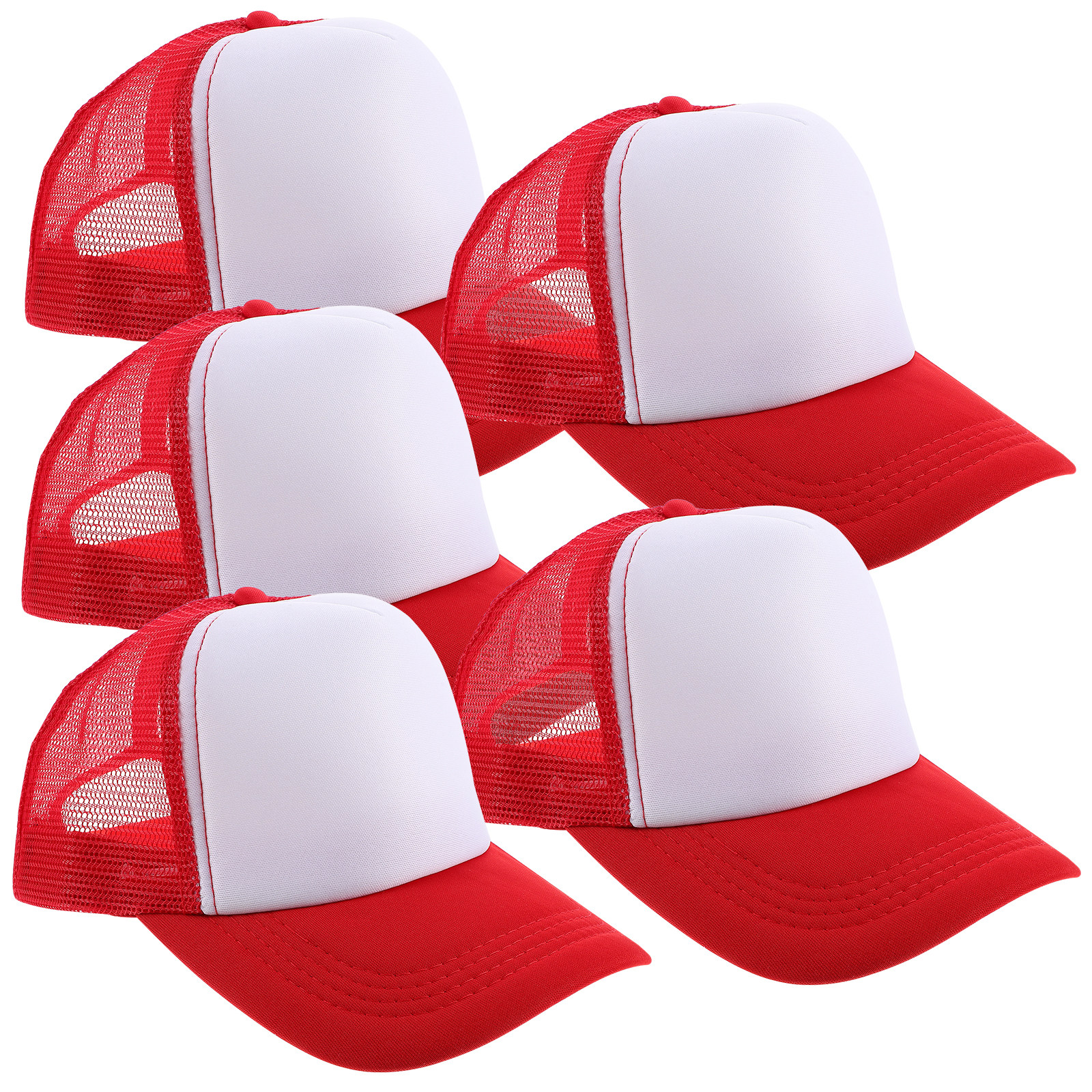 5Pcs Blank Mesh Baseball Caps  - Hat Sublimation Blank recensie en prijs