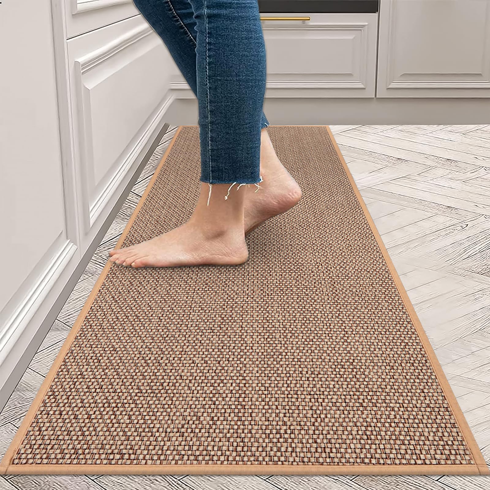 Linen Weave Kitchen Floor Mat  - Door Mat Blank recensie en prijs