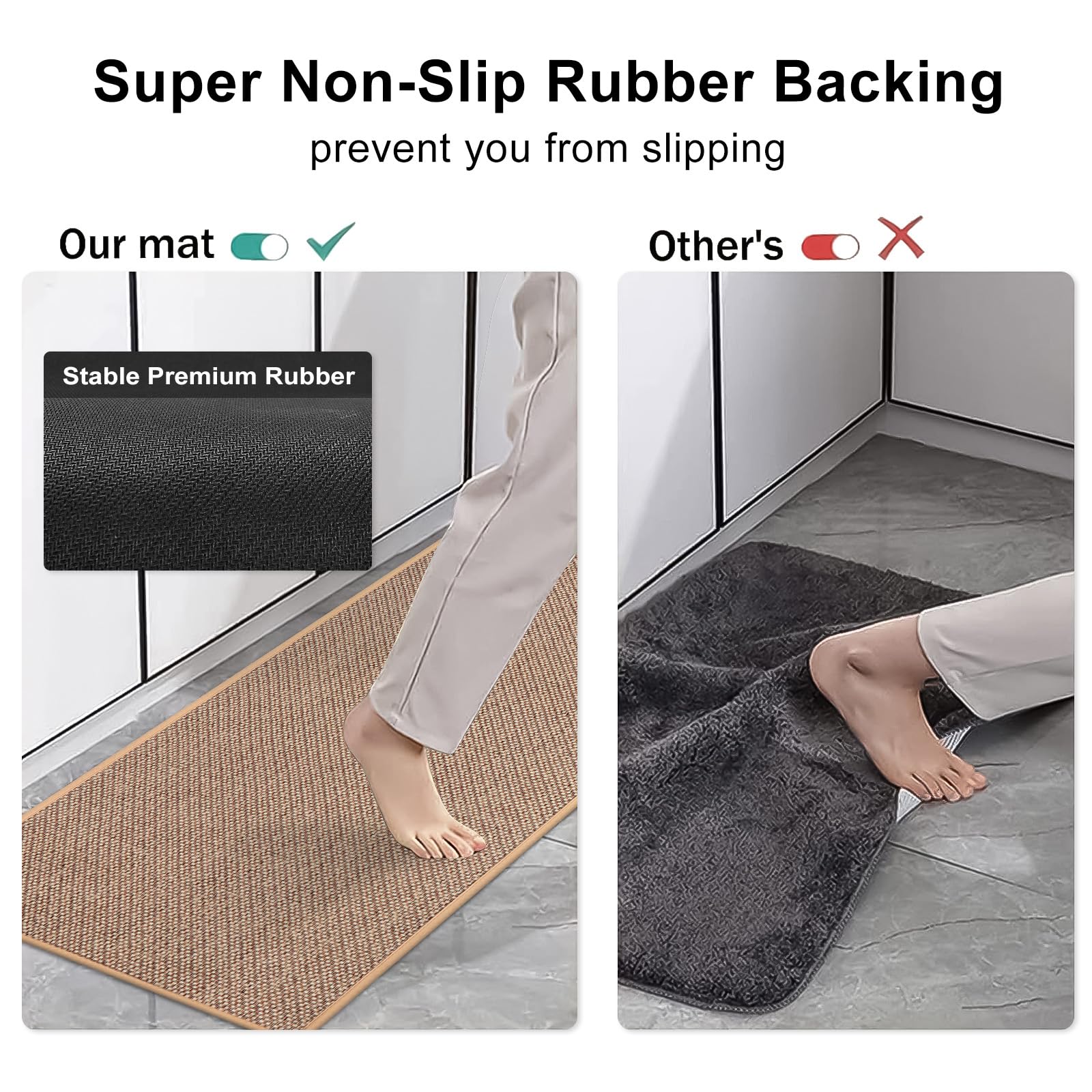 Linen Weave Kitchen Floor Mat  - Door Mat Blank recensie en prijs