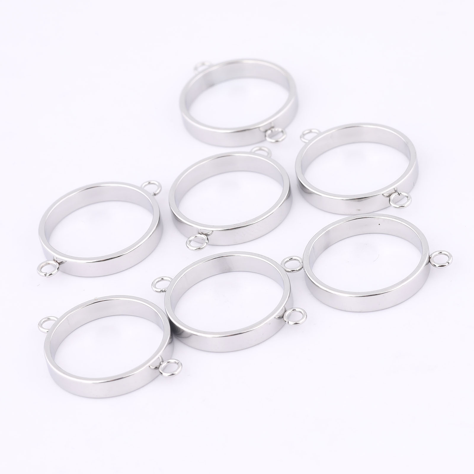 10pcs Stainless Steel 14mm Ope - Metal Photo Panel recensie en prijs