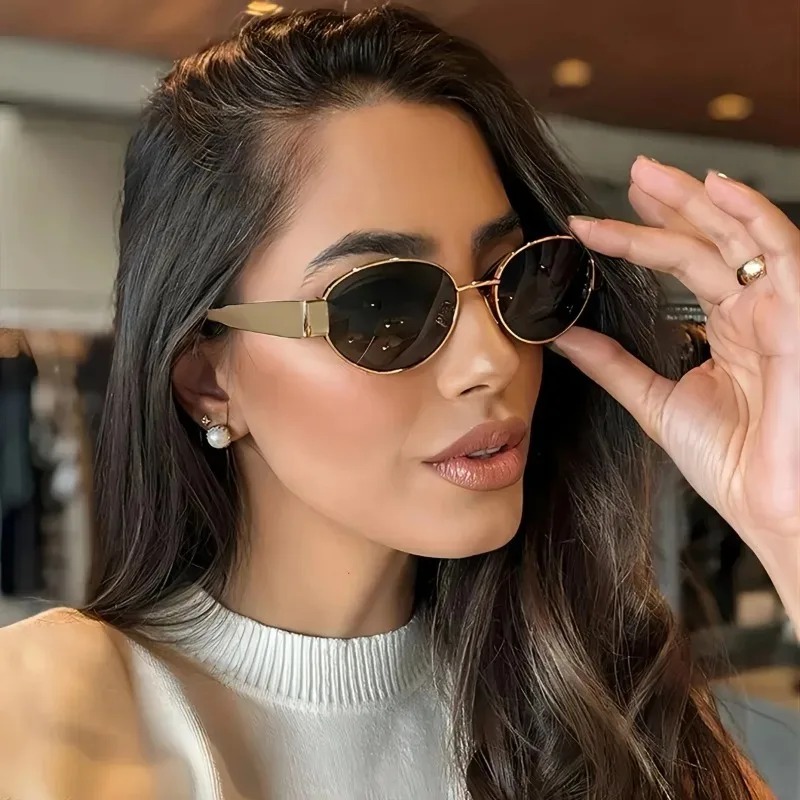 New Oval Sunglasses for Women  - Metal Photo Panel recensie en prijs