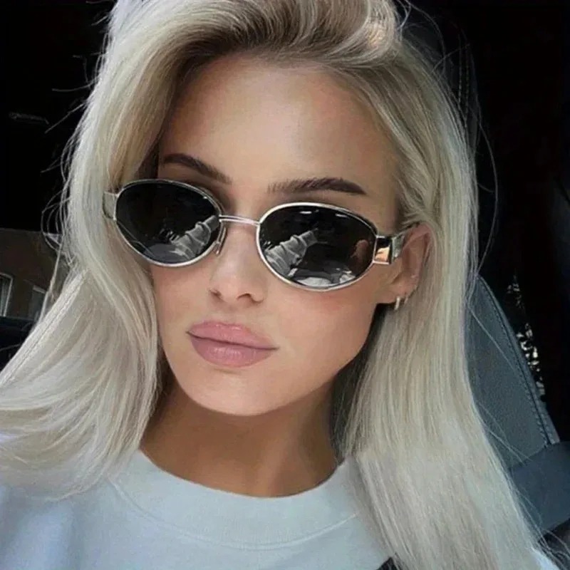 New Oval Sunglasses for Women  - Metal Photo Panel recensie en prijs