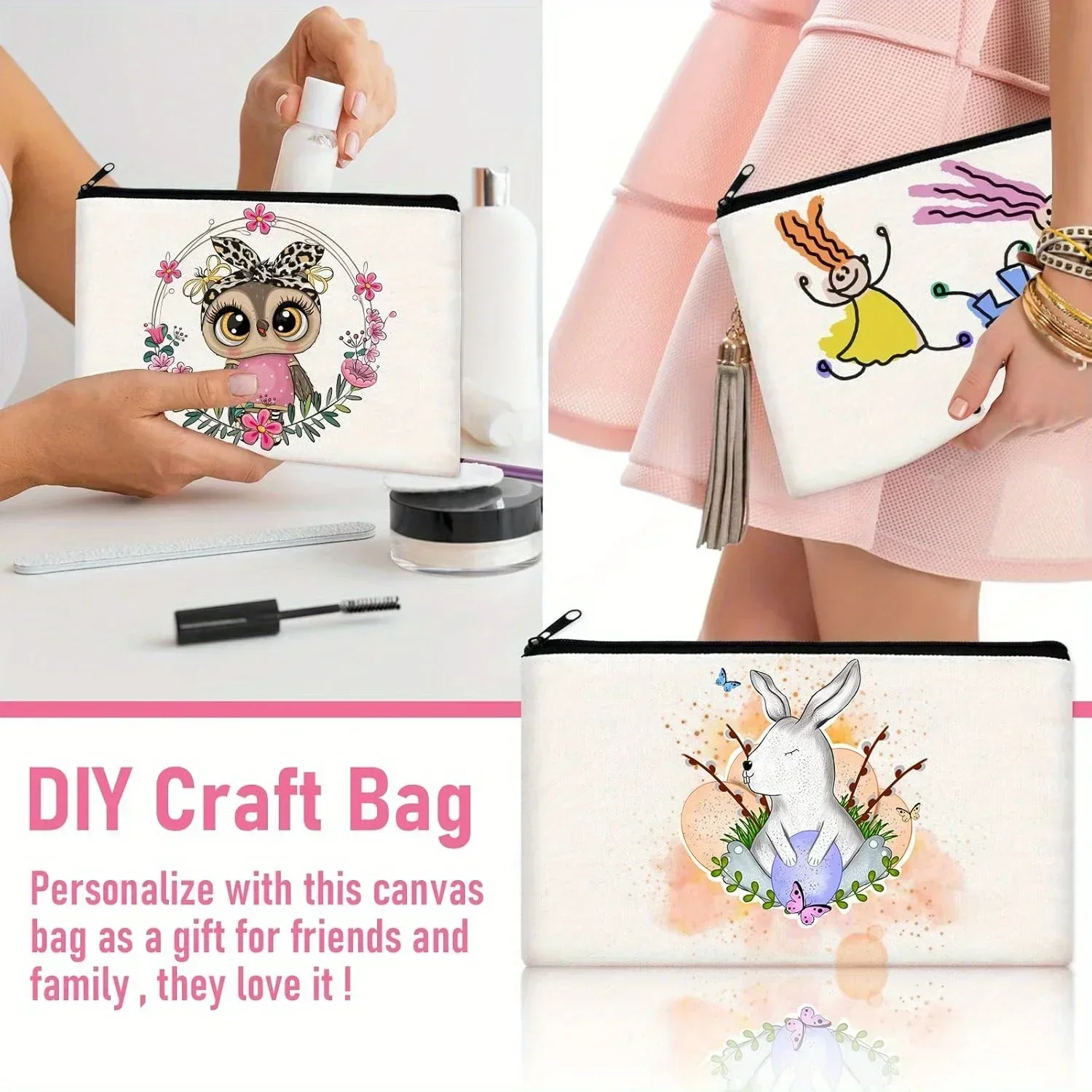 20pcs Sublimation Blank Makeup - Tote Bag Sublimation recensie en prijs