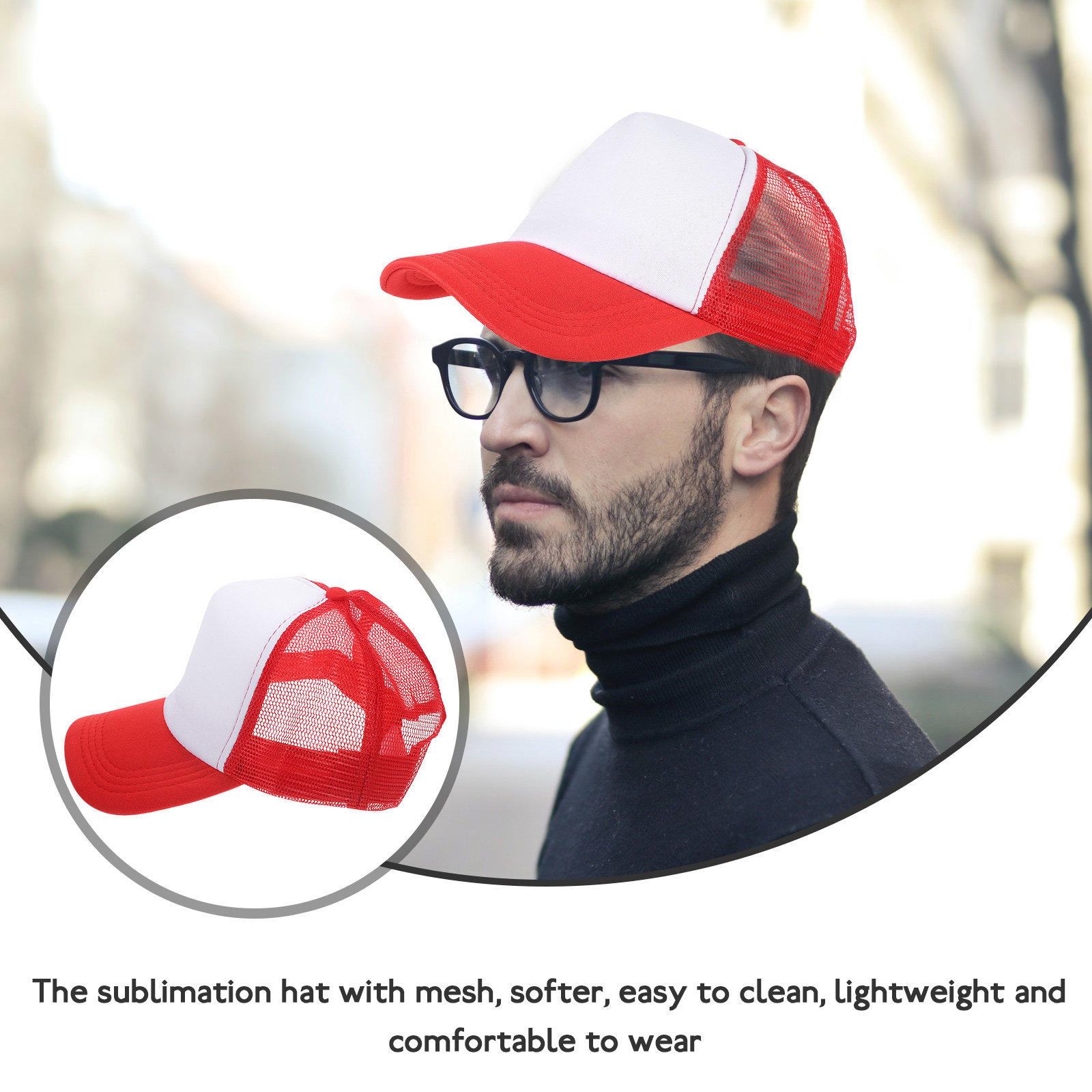 10Pcs Blank Mesh Baseball Caps - Hat Sublimation Blank recensie en prijs
