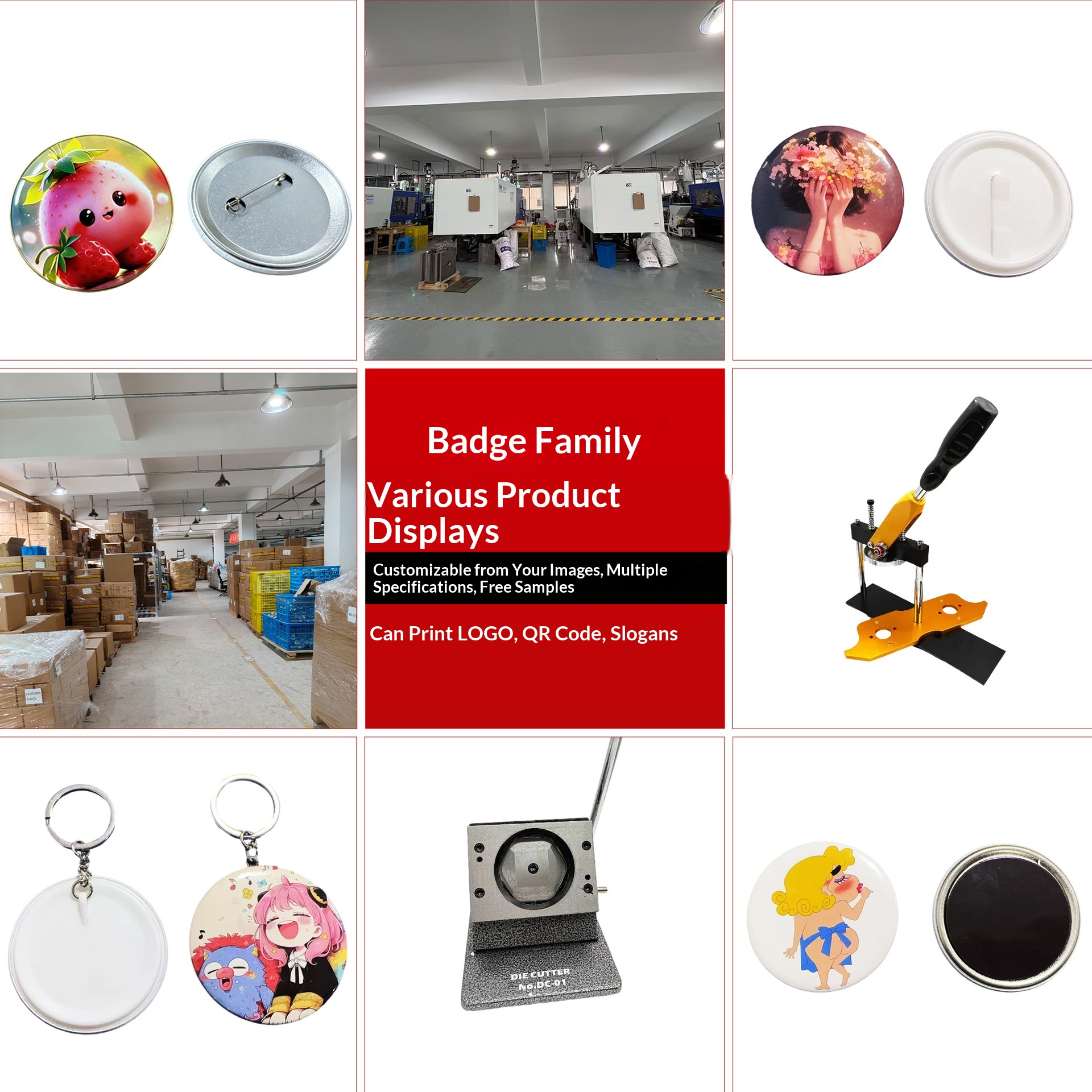 Wholesale Rectangular Blank DI - Button Badge Blank recensie en prijs