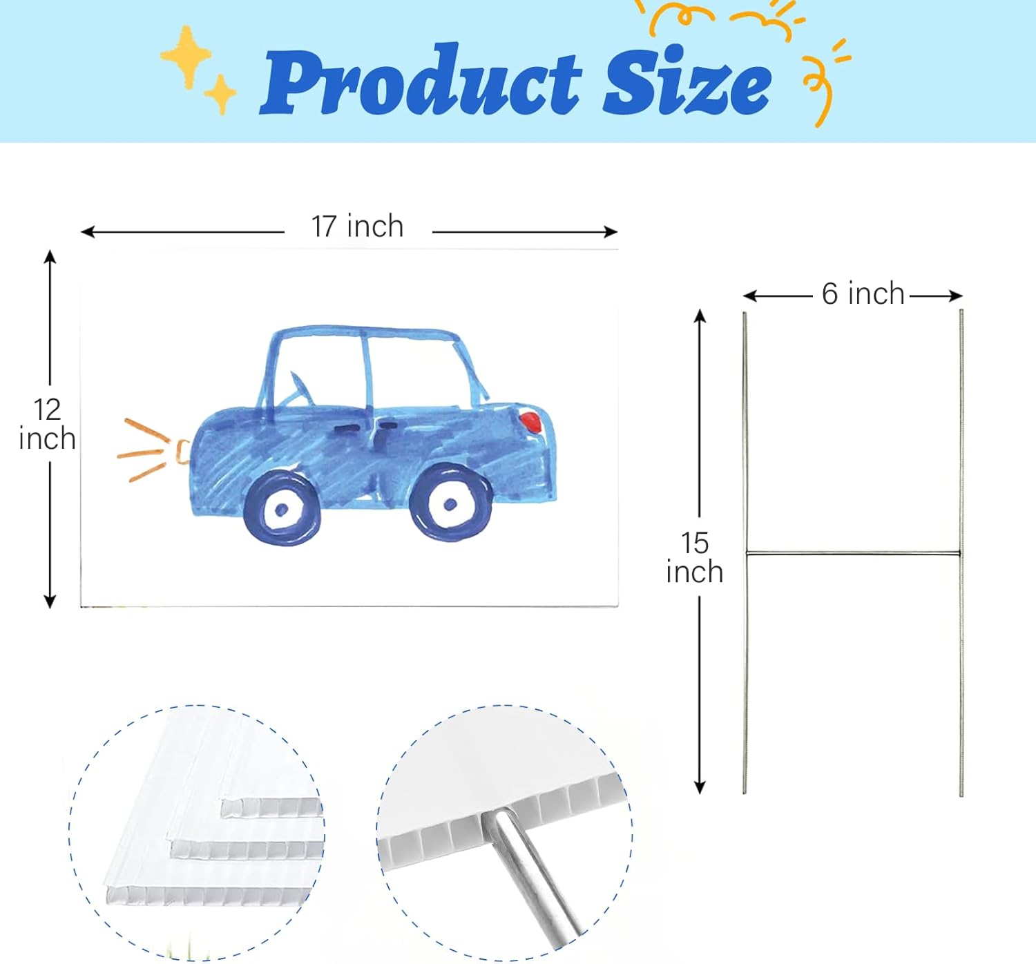 Blank Yard Signs with Stakes,  - Yard Sign Blank recensie en prijs