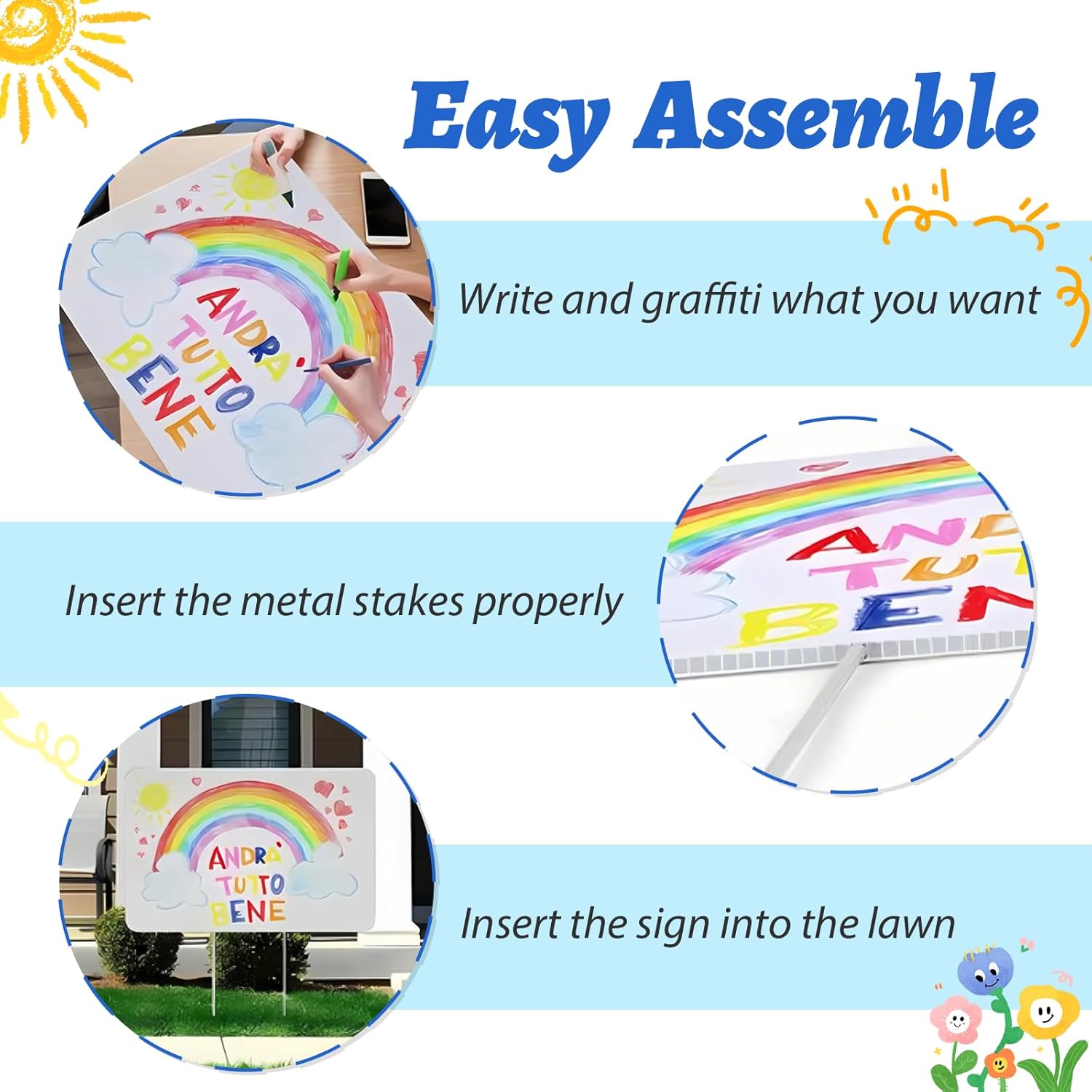 Blank Yard Signs with Stakes,  - Yard Sign Blank recensie en prijs