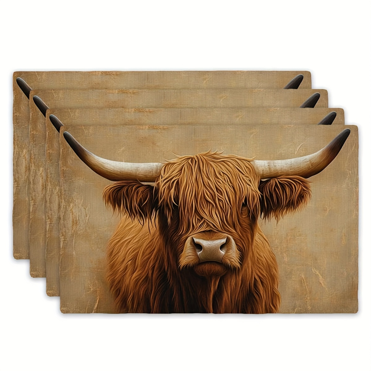 Highland Cow Place Mats Set Of - Coaster Sublimation Blank recensie en prijs