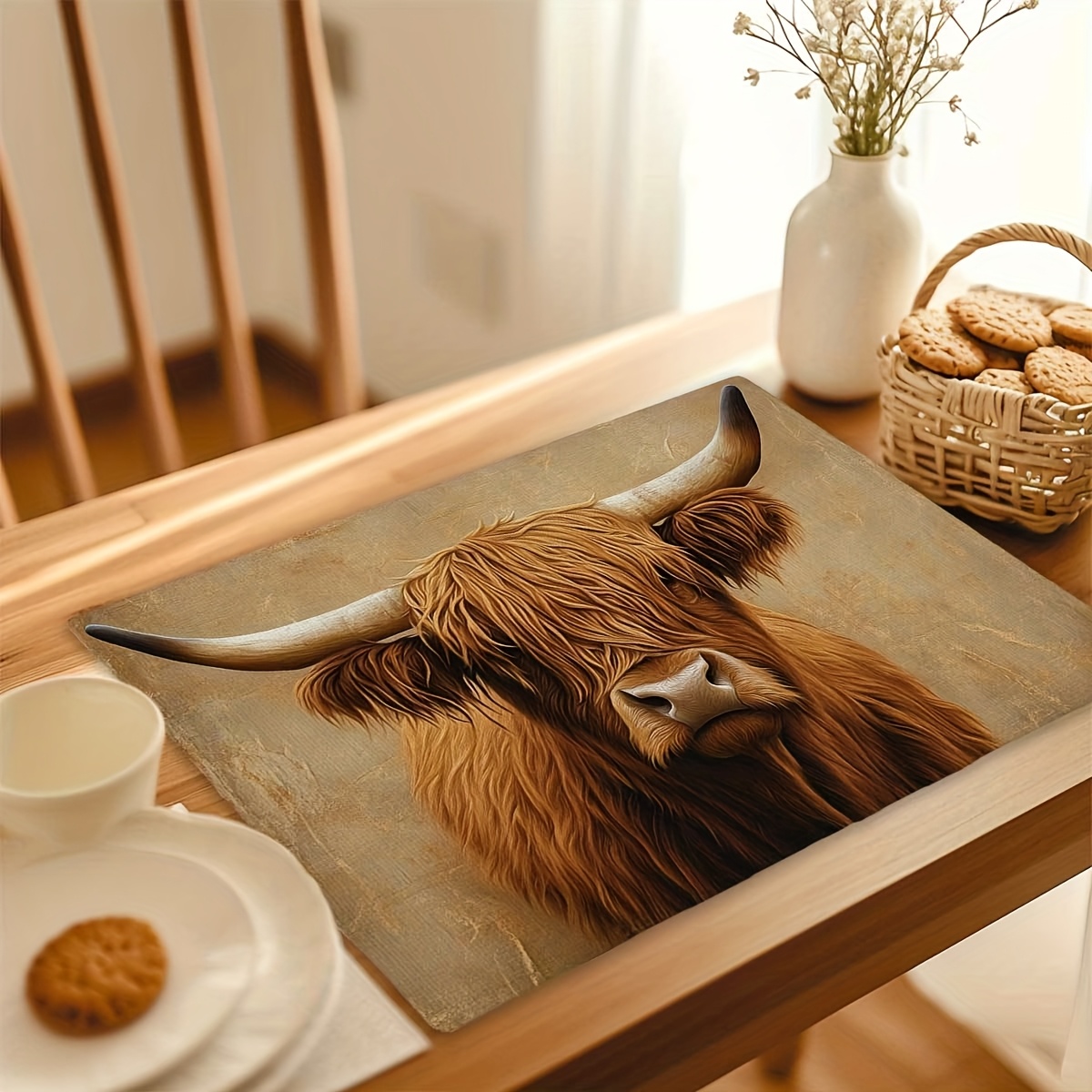 Highland Cow Place Mats Set Of - Coaster Sublimation Blank recensie en prijs