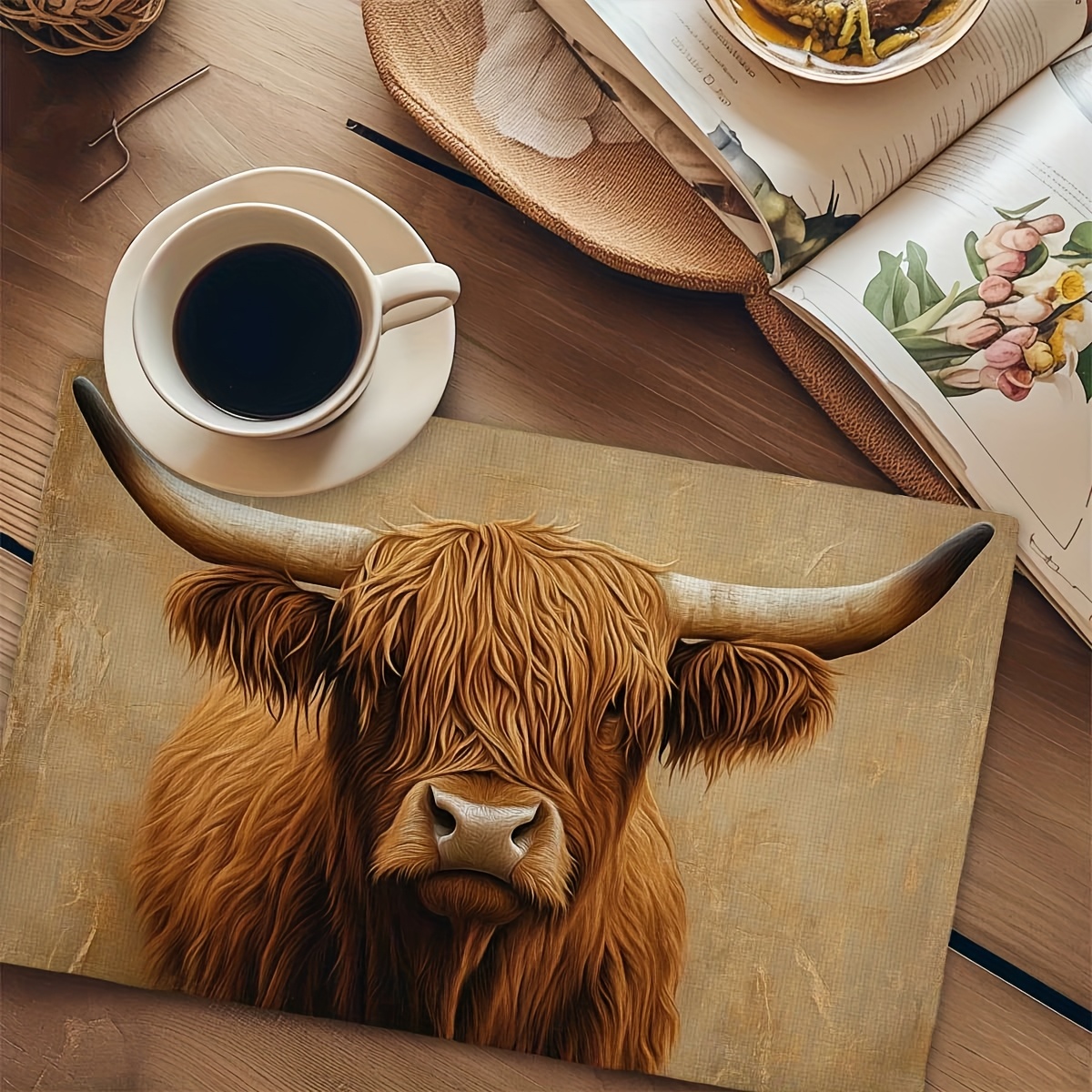 Highland Cow Place Mats Set Of - Coaster Sublimation Blank recensie en prijs