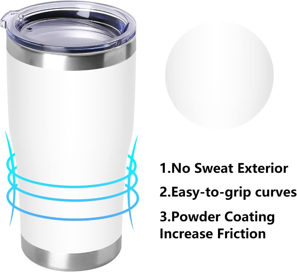 20oz Stainless Steel Tumbler w - Tumbler 20Oz White recensie en prijs