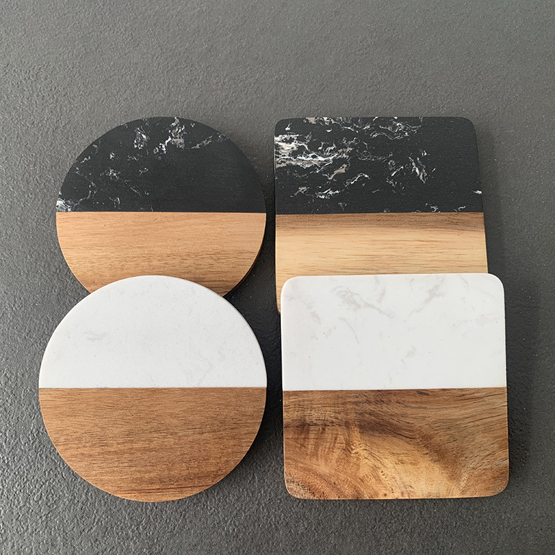 Marble Coaster Wood Stitching  - Coaster Sublimation Blank recensie en prijs