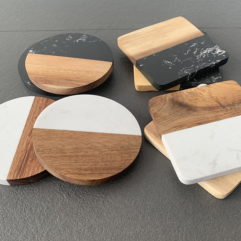Marble Coaster Wood Stitching  - Coaster Sublimation Blank recensie en prijs