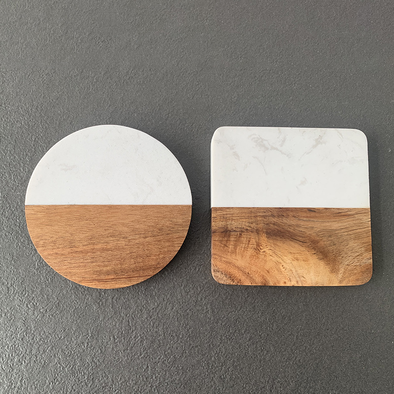 Marble Coaster Wood Stitching  - Coaster Sublimation Blank recensie en prijs