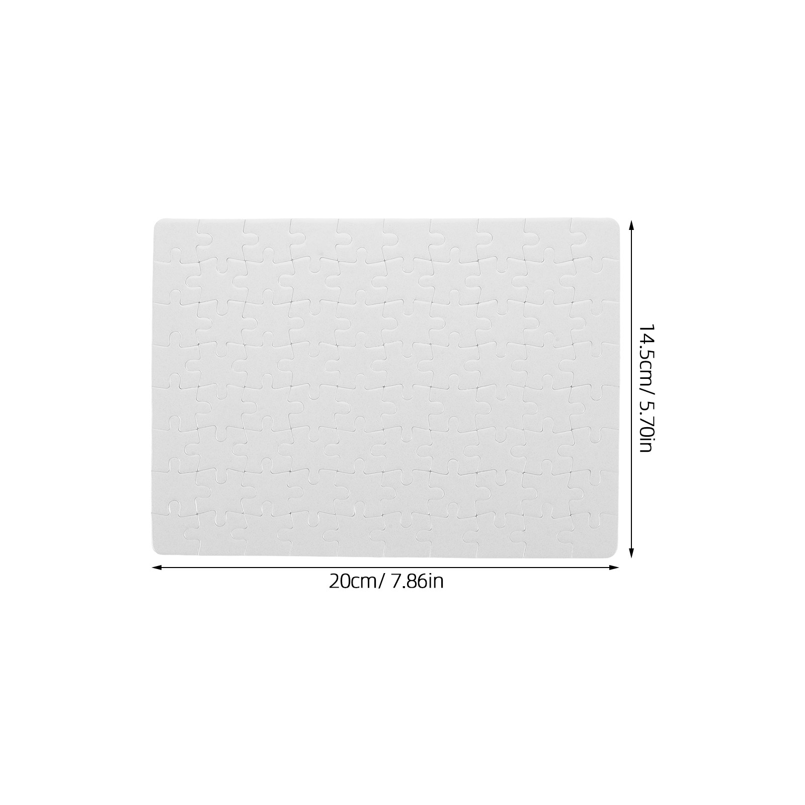4 Sheets DIY Blank Puzzle Piec - Puzzle Blank White recensie en prijs