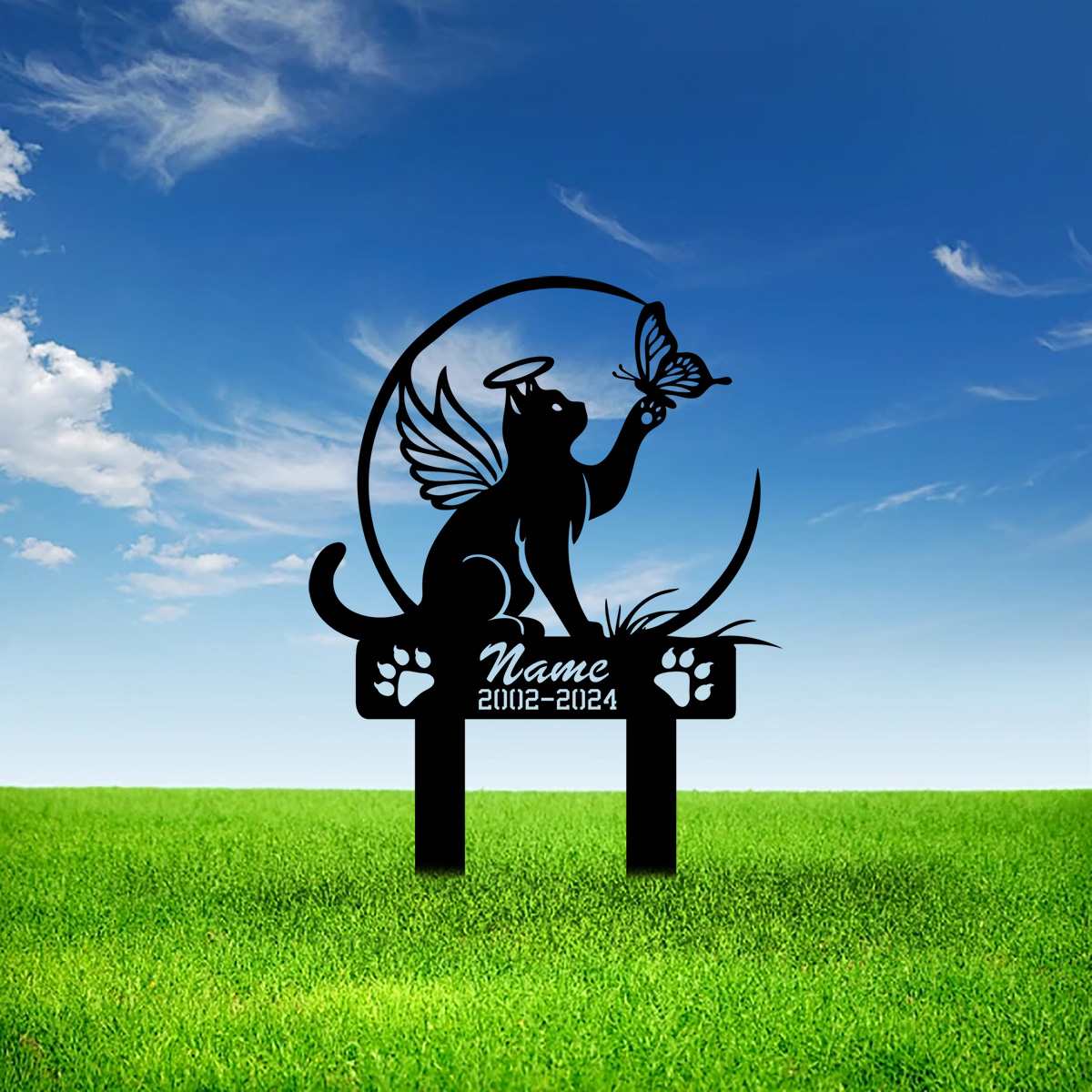 Cat Garden Stake - Metal Cat w - Yard Sign Blank recensie en prijs