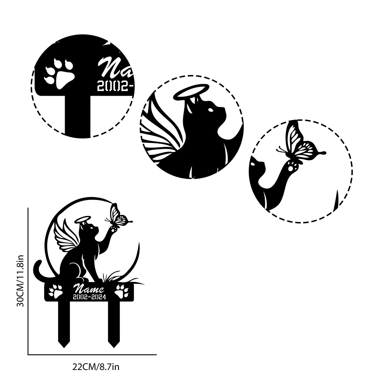 Cat Garden Stake - Metal Cat w - Yard Sign Blank recensie en prijs