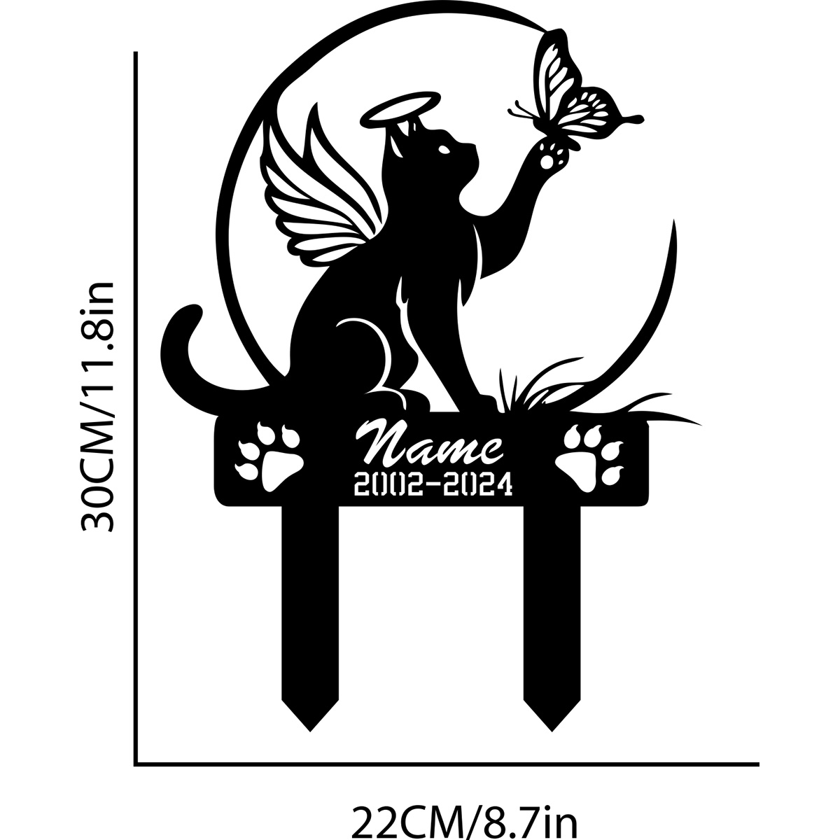 Cat Garden Stake - Metal Cat w - Yard Sign Blank recensie en prijs